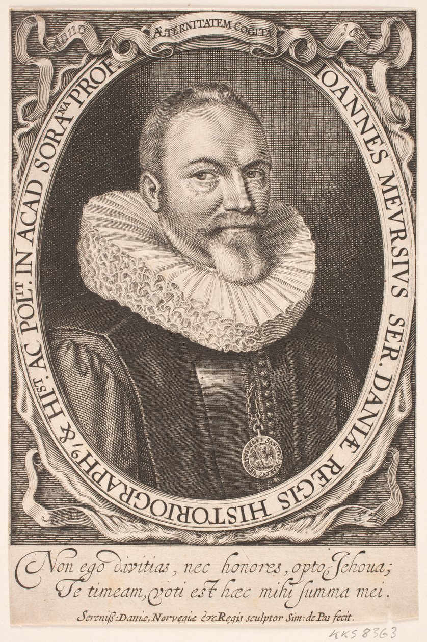 Johannes Meursius, congelig histograf av Simon de Pas