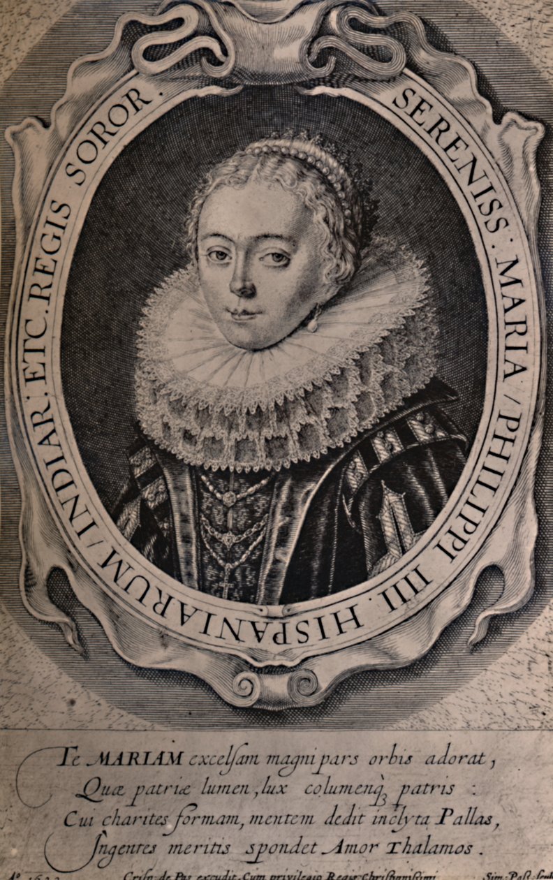 Maria Anna, dronning av Böhmen og Ungarn, 1600-tallet 1894 av Simon de Passe