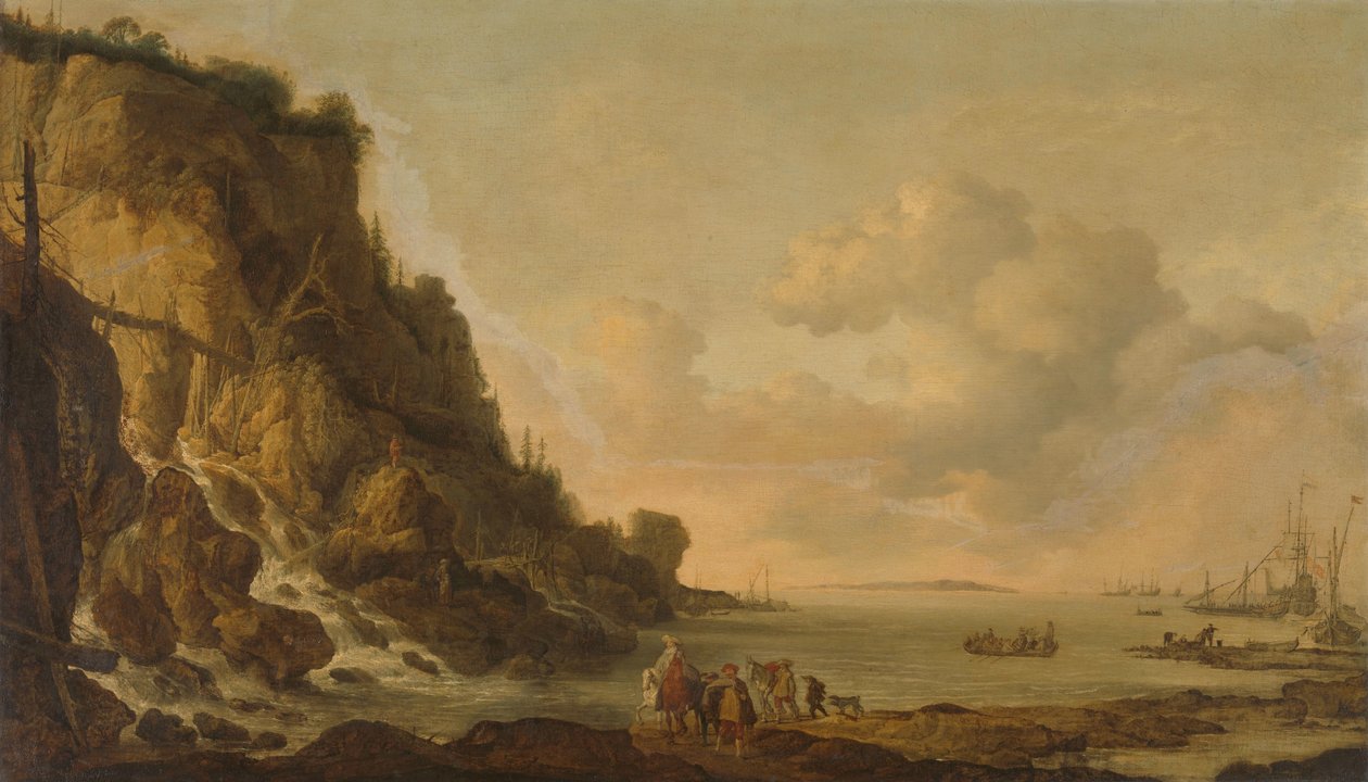 Steinete kyst av Simon de Vlieger (attributed to)