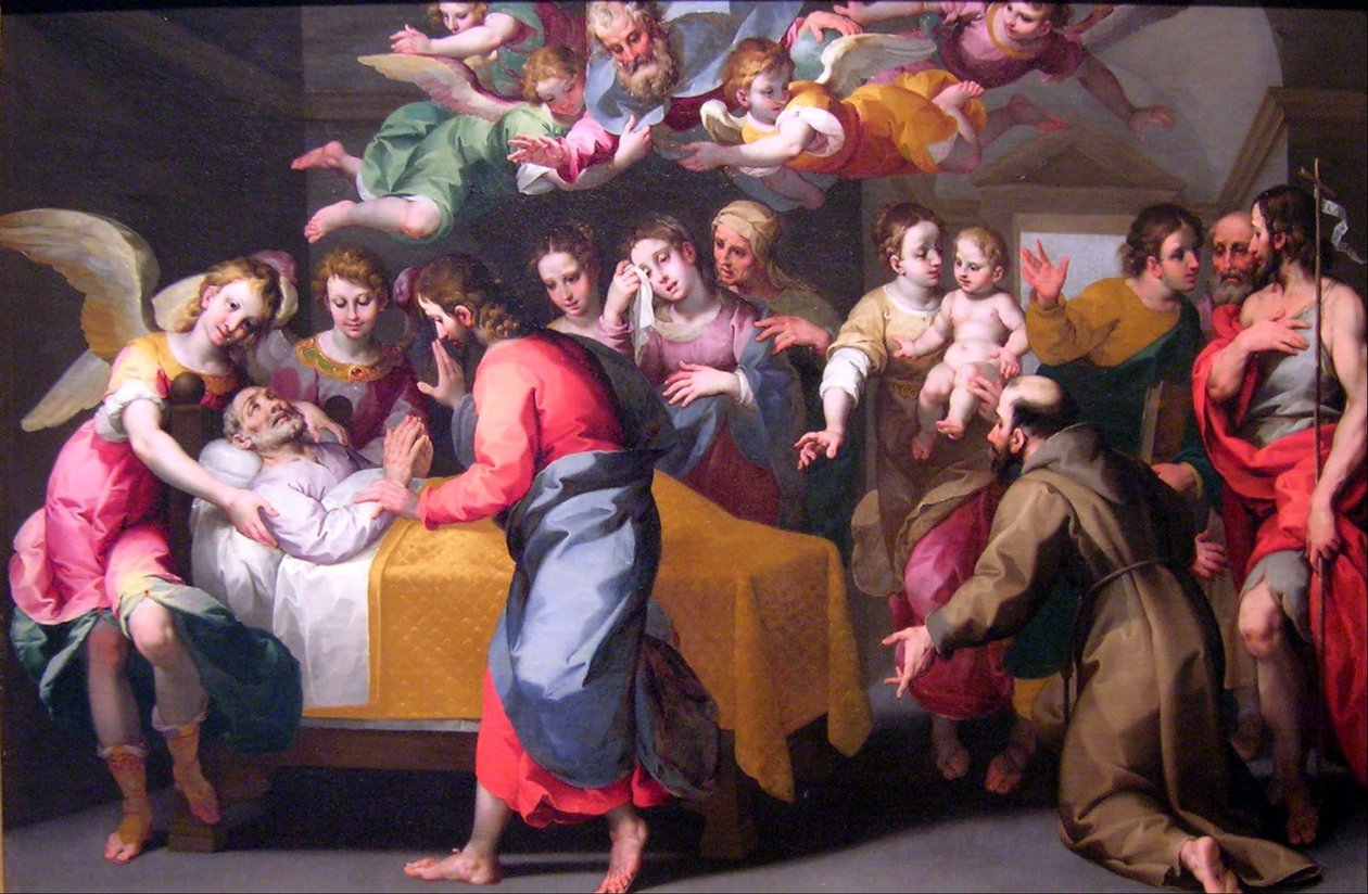 Saint Josephs død av Simone Barabino