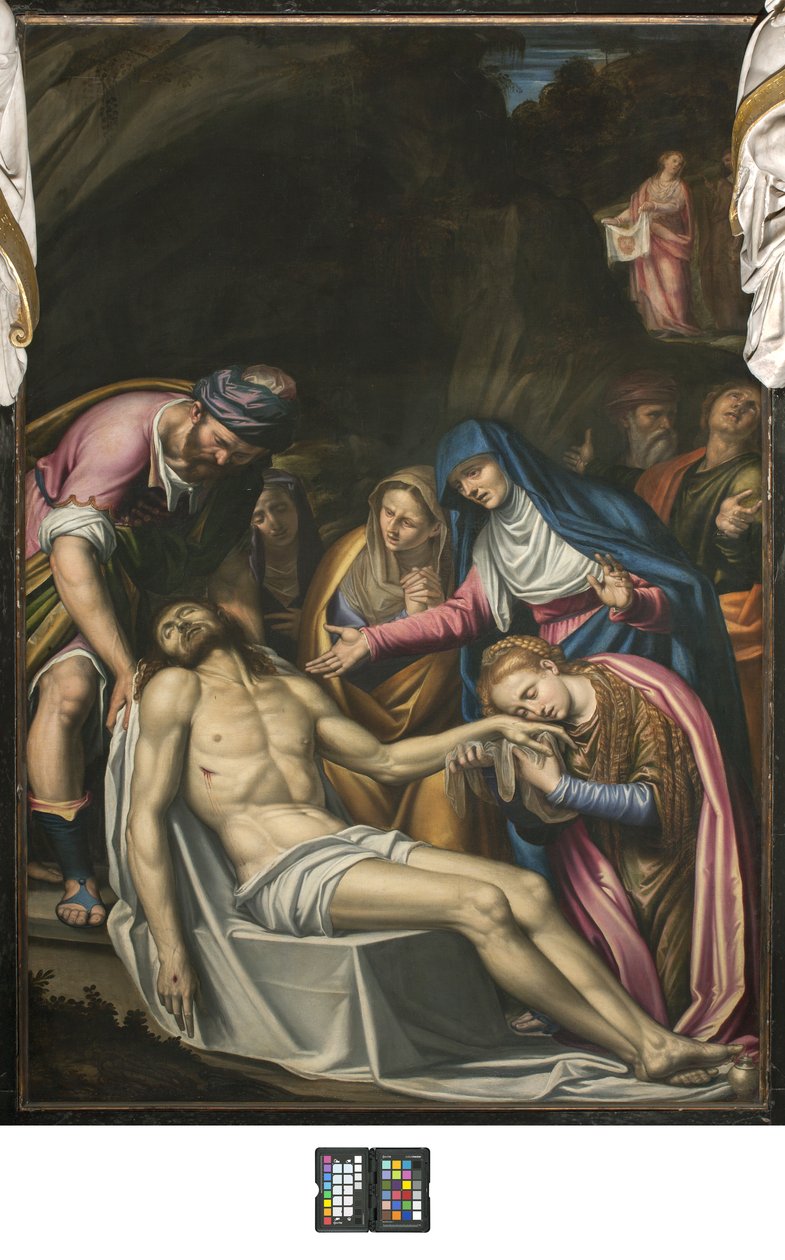 Deponeringen, 1591 av Simone Veneziano Peterzano