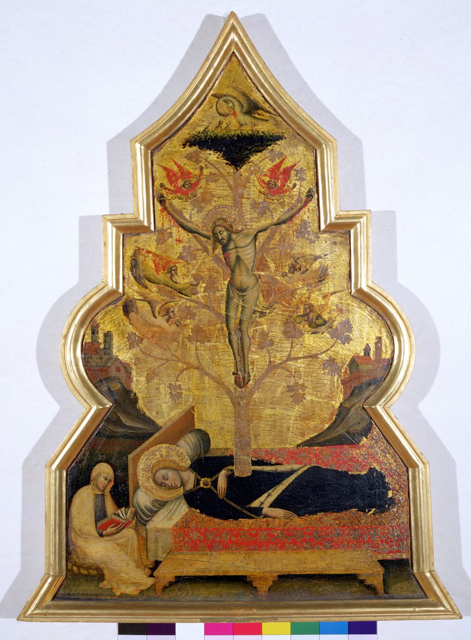 The Dream of the Virgin, ca. 1355-60 (tempera og bladgull på panel) av Simone dei Crocifissi