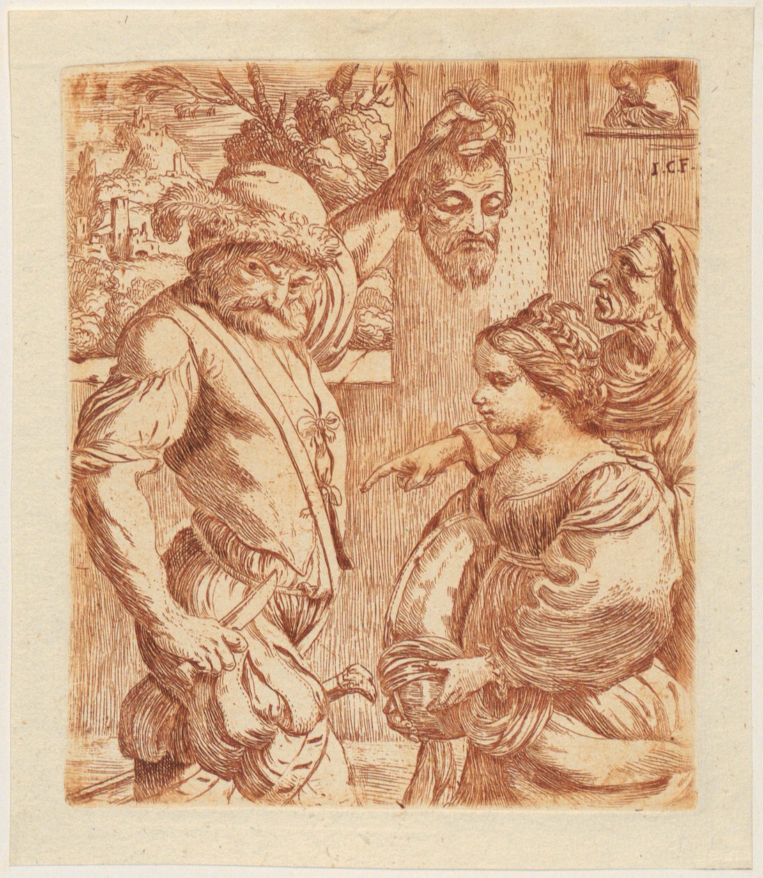 Heiliger Antonius von Padua av Simone Cantarini