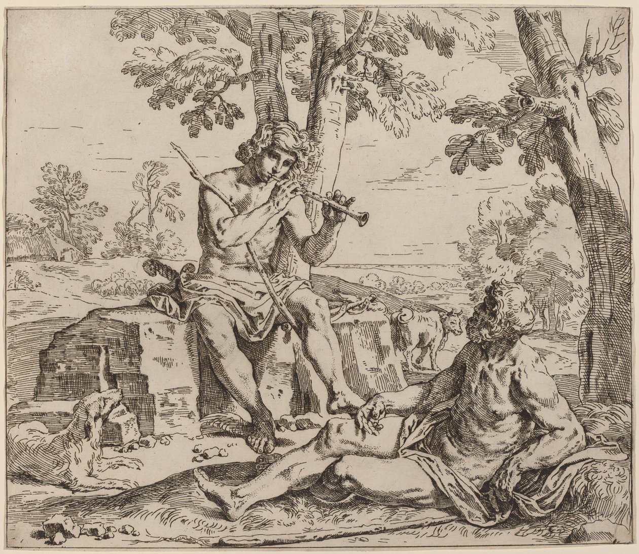 Mercury og Argus av Simone Cantarini