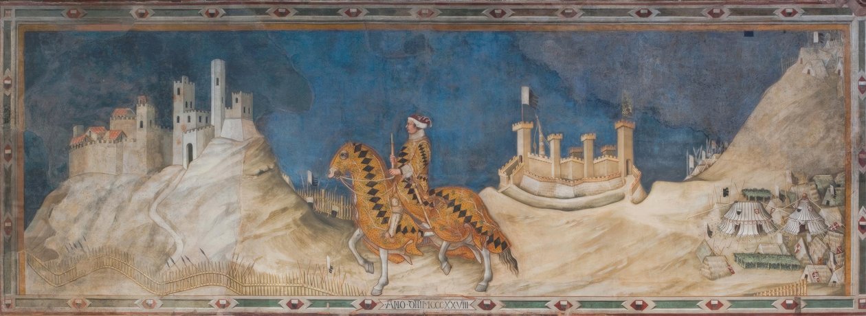 Guido Riccio fra Fogliano / Simone Martini av Simone Martini