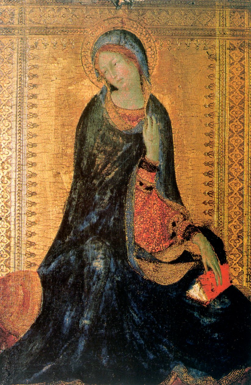 Madonna av bebudelsen, c1304-1344 av Simone Martini