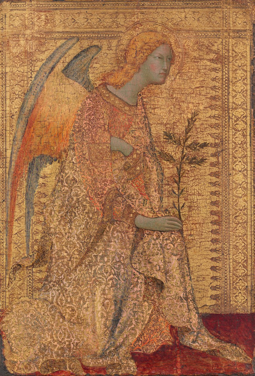 Bebudelsens engel, ca. 1330. av Simone Martini