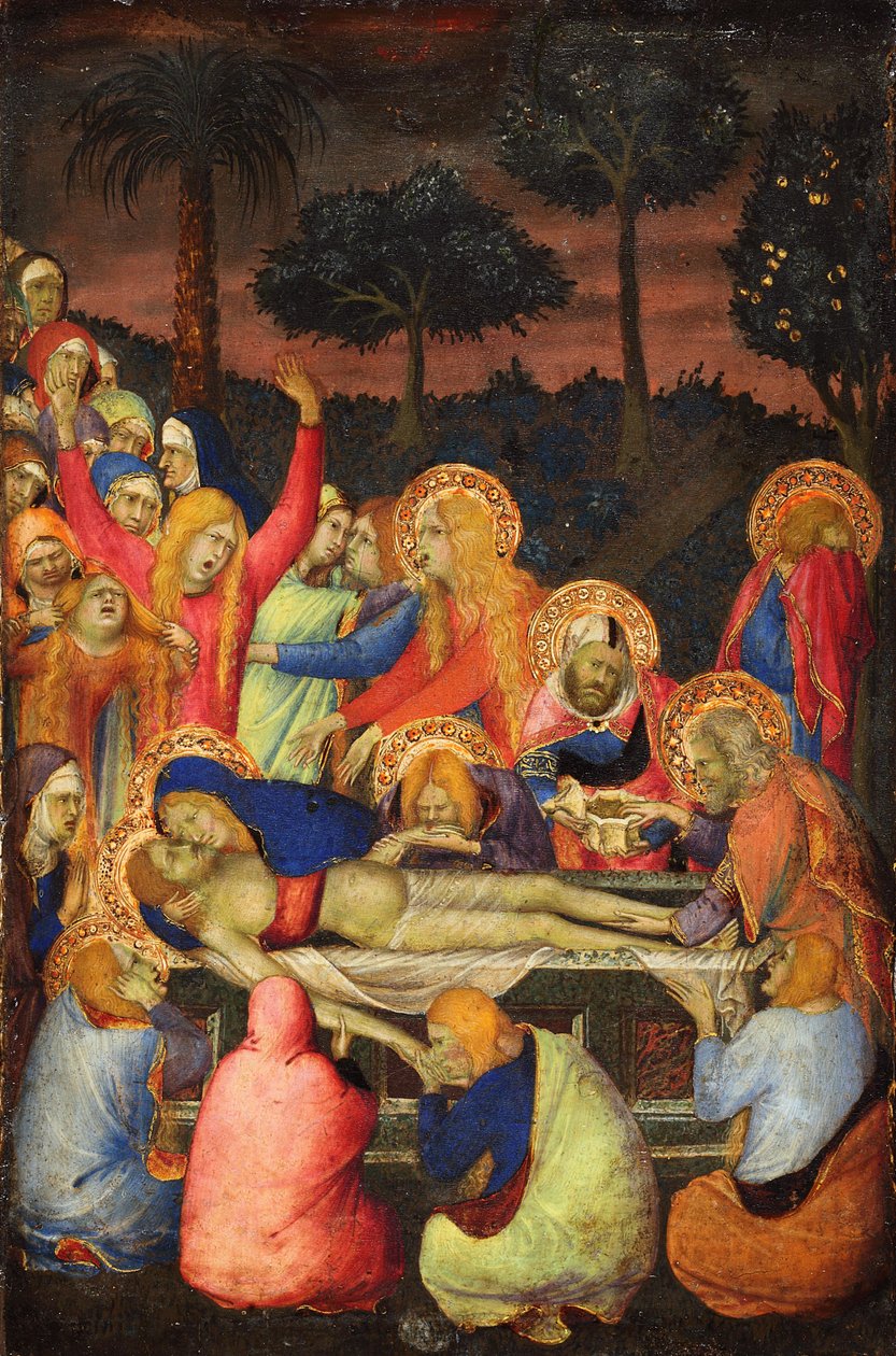 Kristi gravleggelse av Simone Martini