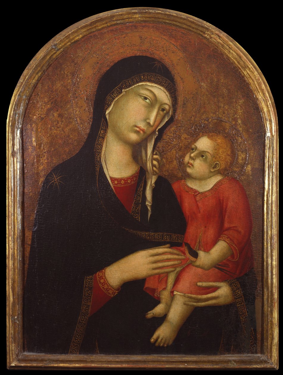 Jomfru og barn, første tredjedel av 1300-tallet. av Simone Martini di