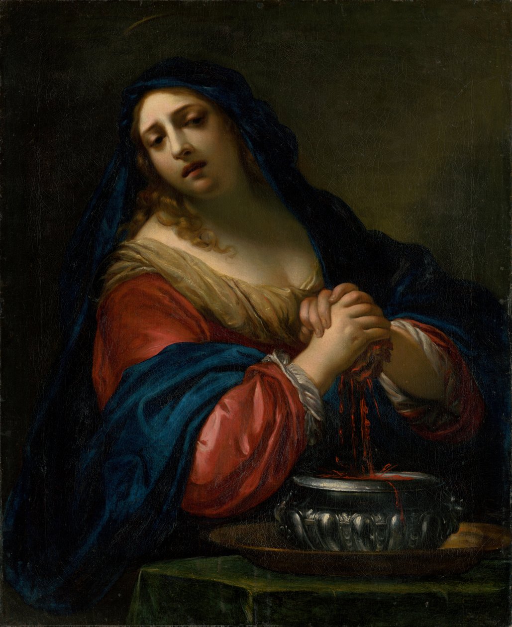 Saint Praxedis, ca. 1650 av Simone Pignoni