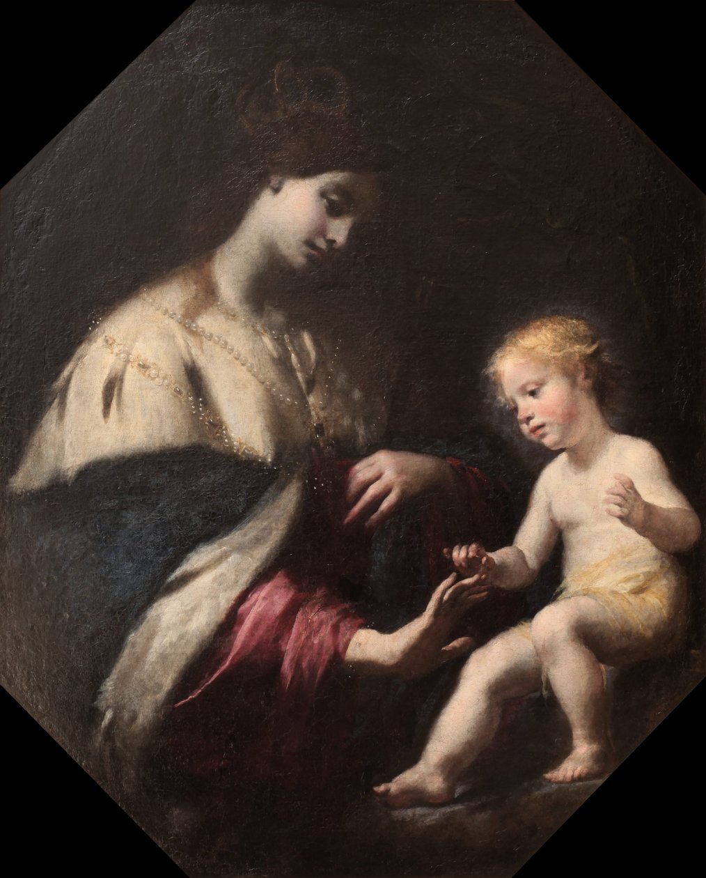 Det mystiske ekteskapet til Saint Catherine av Simone Pignoni