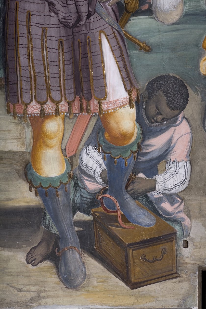 The Adoration of the Magi, Presbitery, 1578-82 (detalj av 3497103) av Simone Veneziano Peterzano