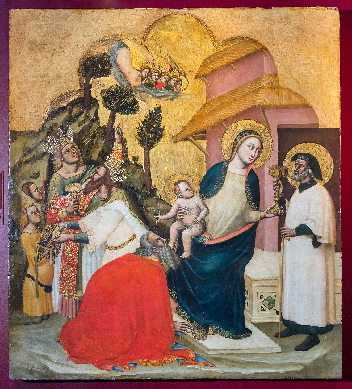 Tre vise menns tilbedelse, ca. 1350 av Simone dei Crocifissi