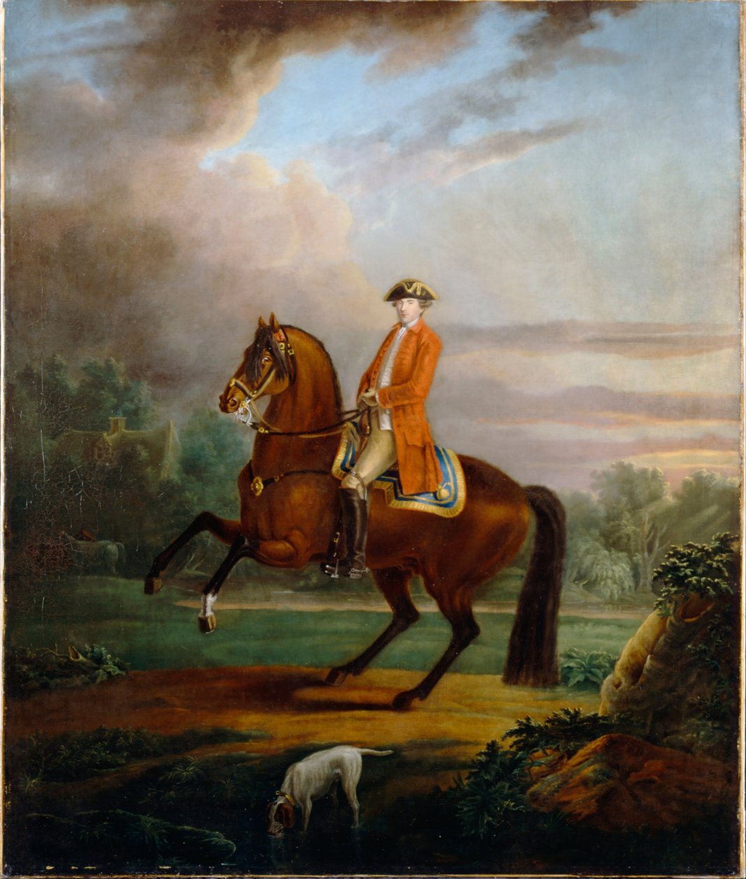 En mann, kalt Noel Desenfans on Horseback av Sir Peter Francis Bourgeois