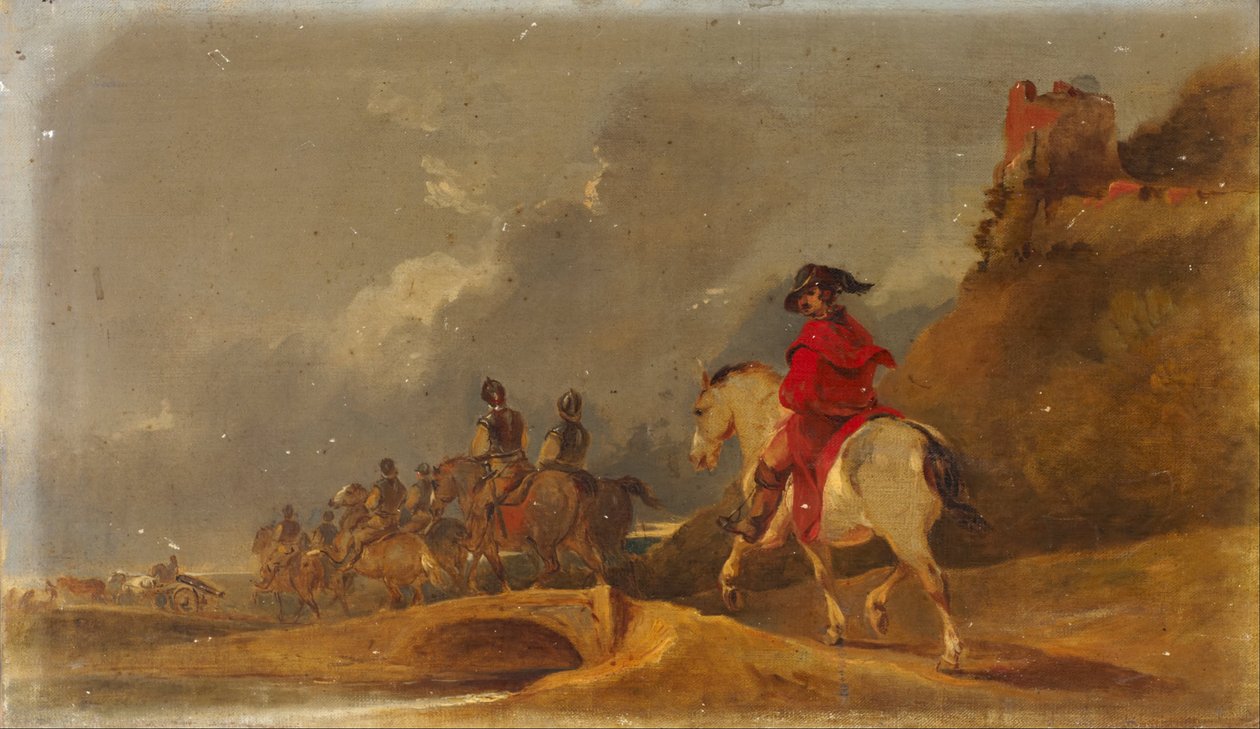Kavaleri i et landskap av Sir Peter Francis Bourgeois