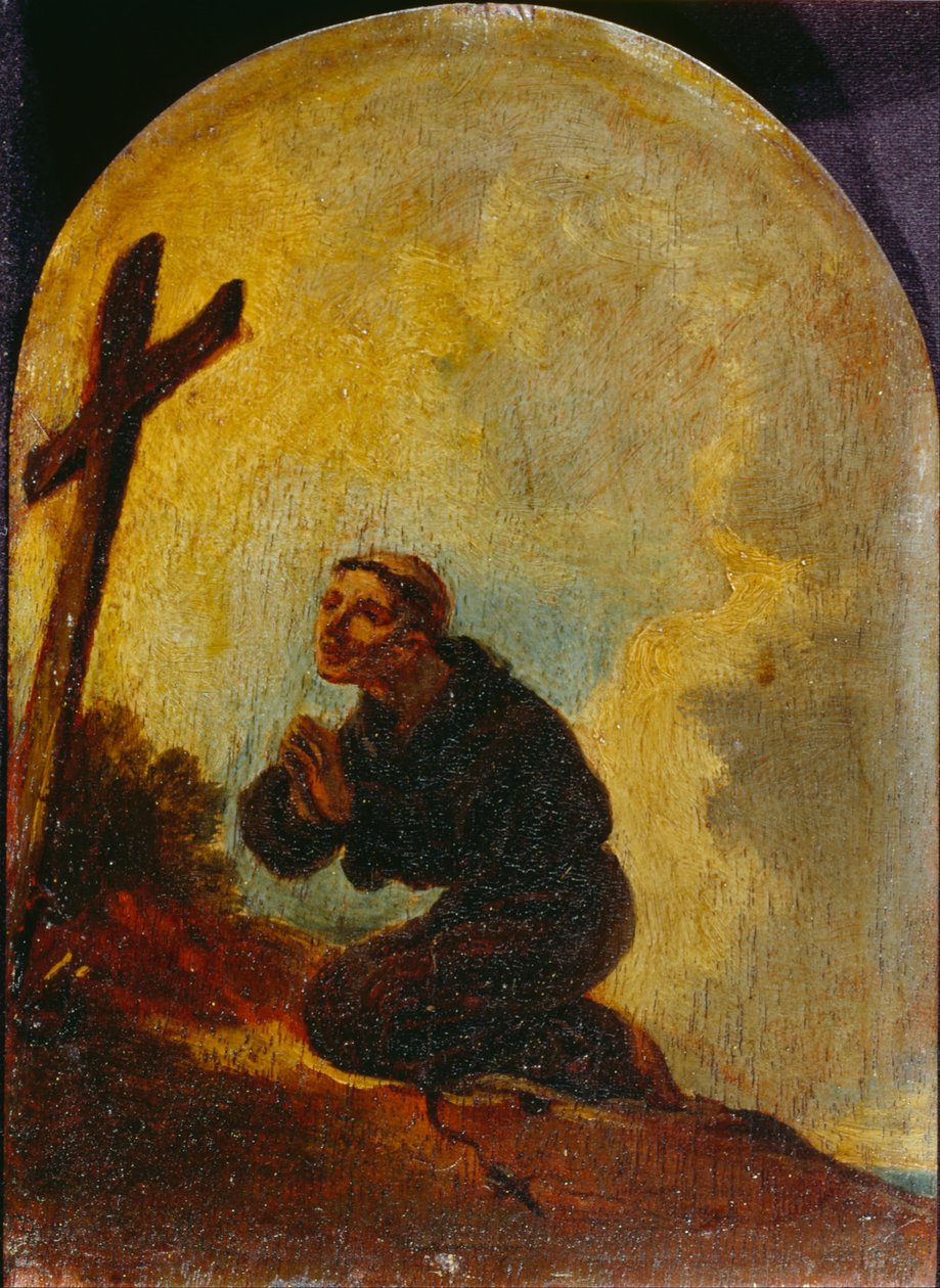 Friar i bønn av Sir Peter Francis Bourgeois