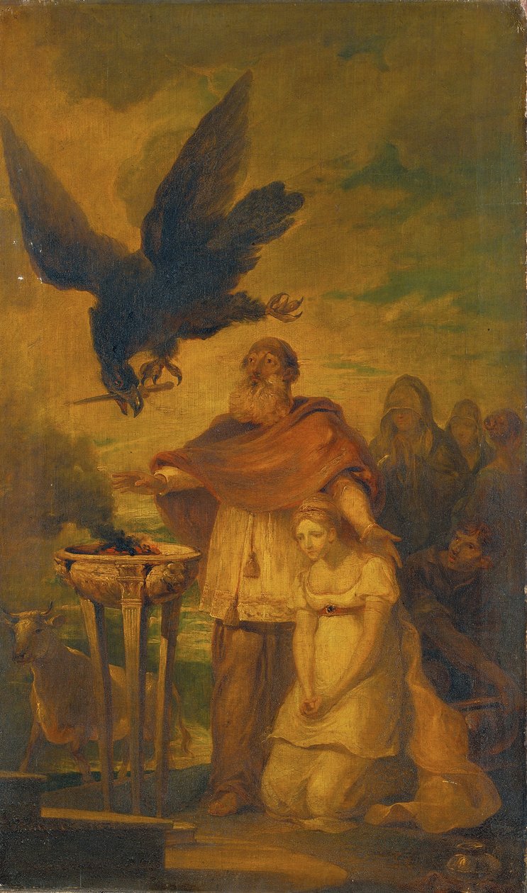 Helena brakte for alteret for å bli ofret av Sir Peter Francis Bourgeois