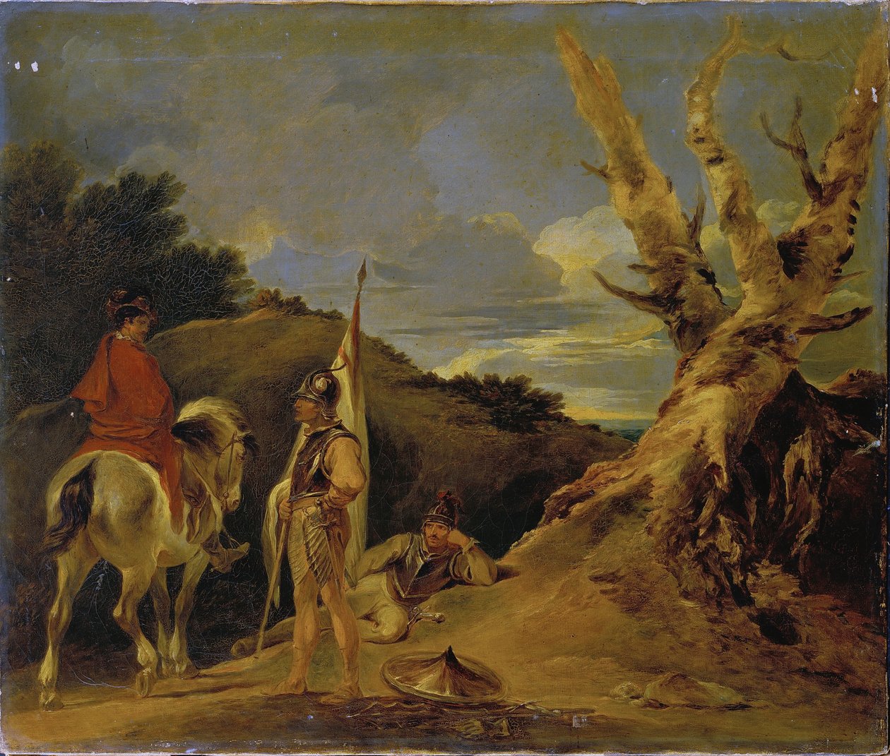 Landskap med soldater av Sir Peter Francis Bourgeois