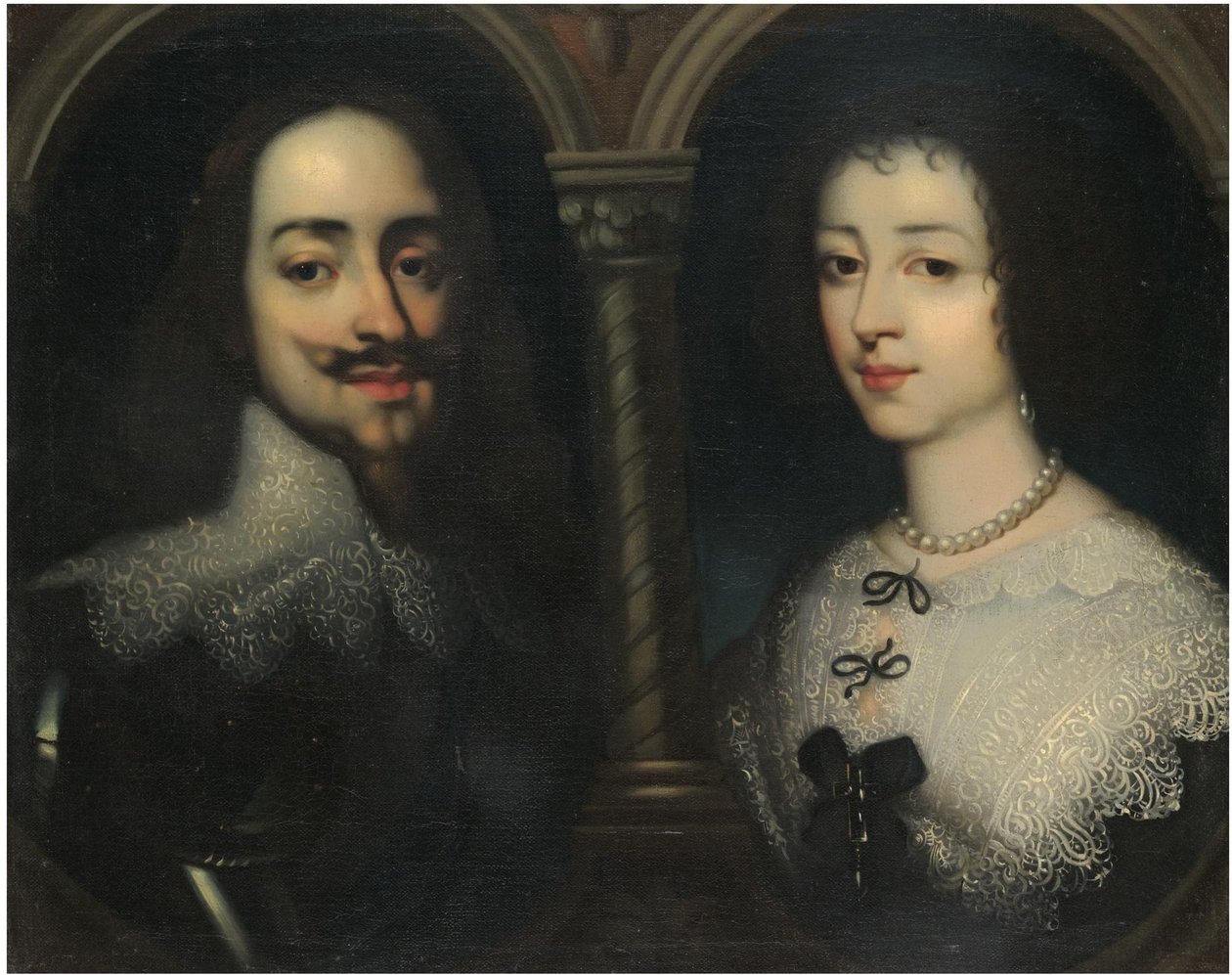 Dobbeltportrett av kong Charles I og dronning Henrietta Maria av Sir Anthony van, Dyck
