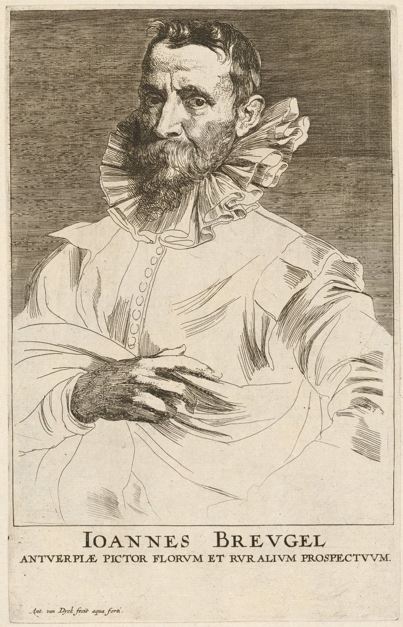 Jan Bruegel den eldre av Sir Anthony van Dyck