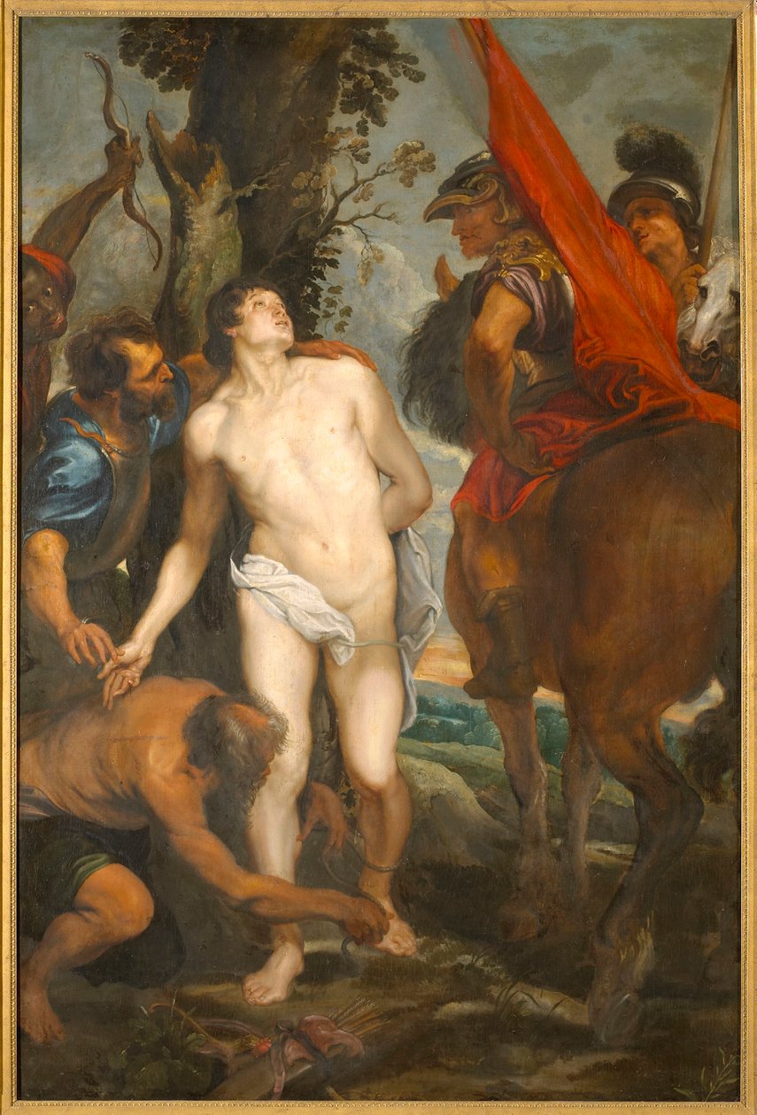 Saint Sebastian Bound for Martyrdom, ca. 1620. av Sir Anthony van Dyck
