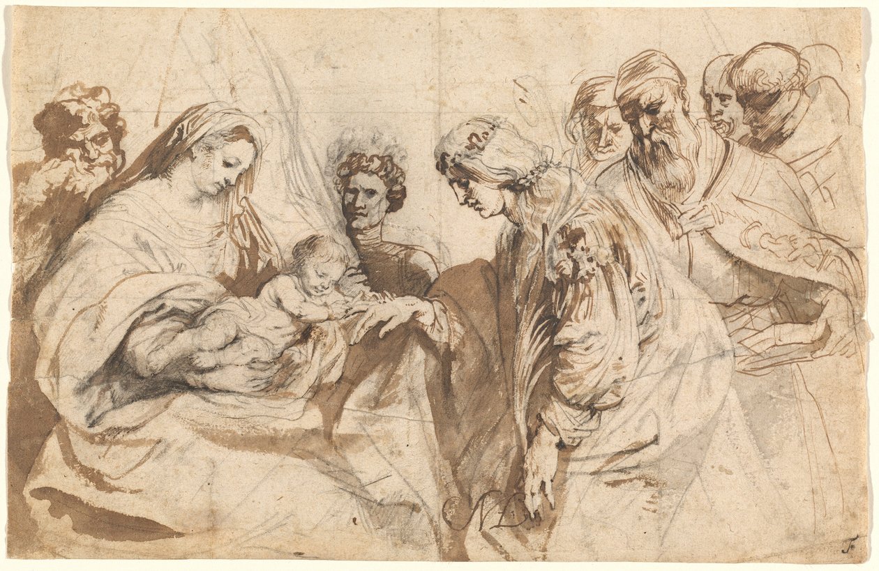 Det mystiske ekteskapet til Saint Catherine av Sir Anthony van Dyck