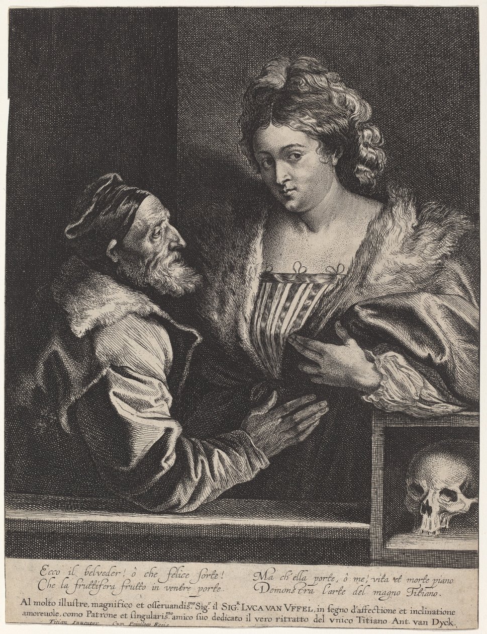 Titians elskerinne av Sir Anthony van Dyck
