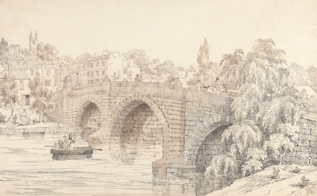 Totnes fra Seymour Hotel av Sir Charles DOyly