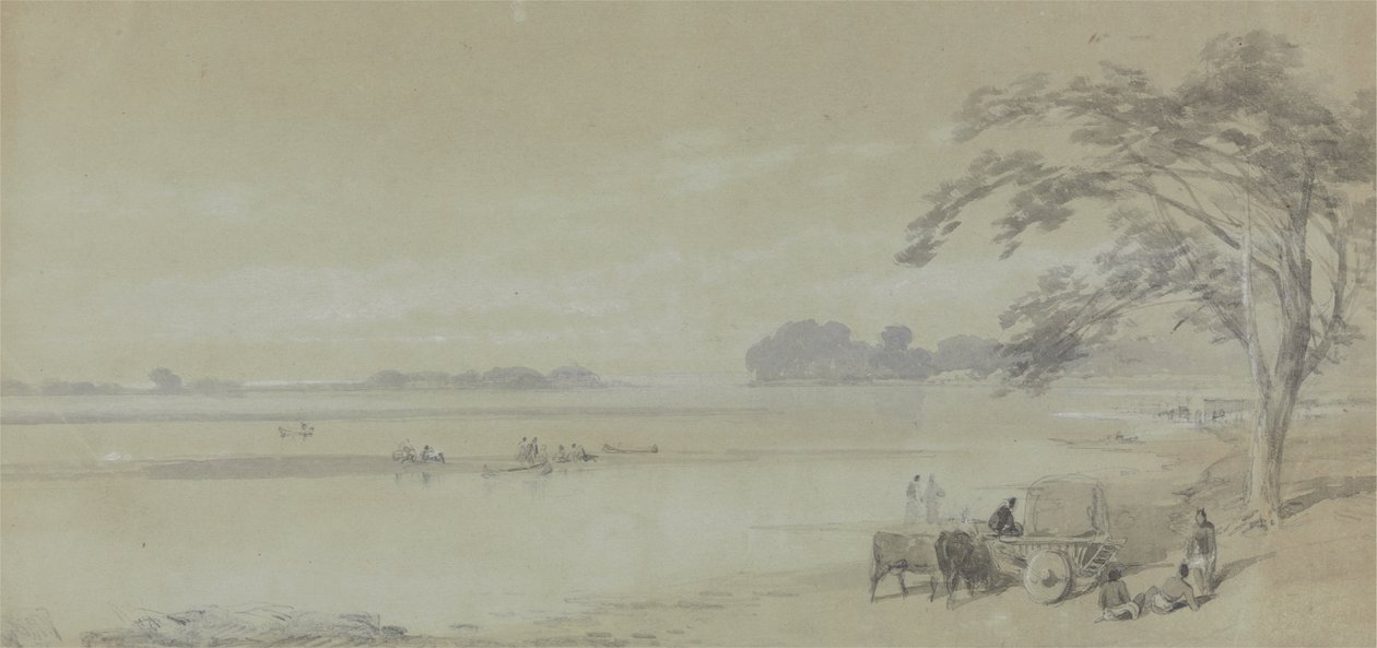 Water View nær Calcutta av Sir Charles DOyly