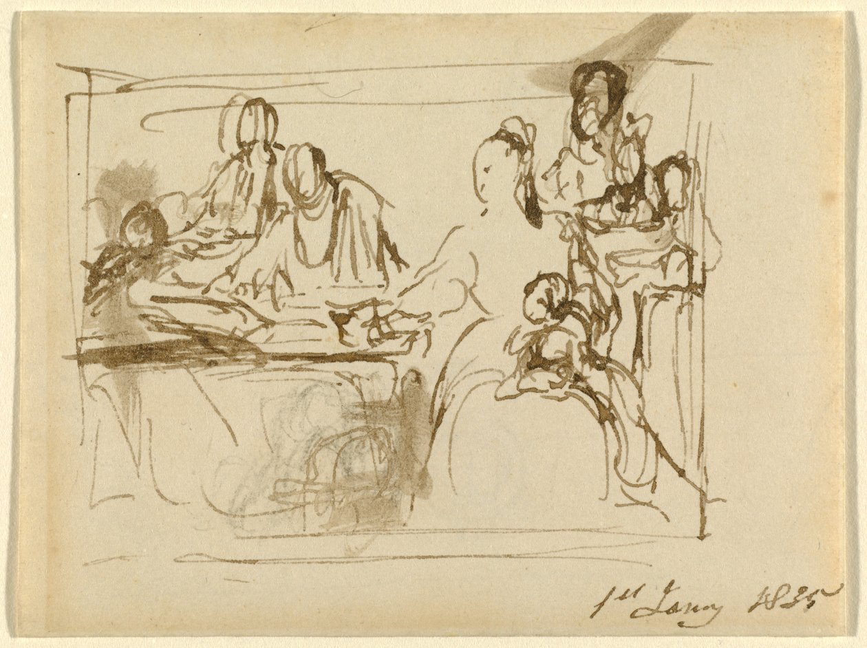 En familiegruppe av Sir David Wilkie
