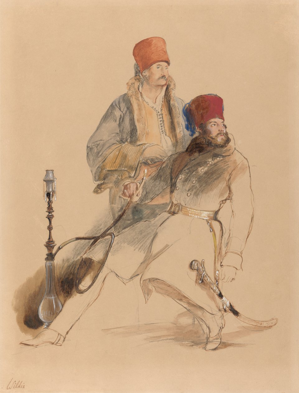 Kaptein Leigh og hans Dragoman av Sir David Wilkie