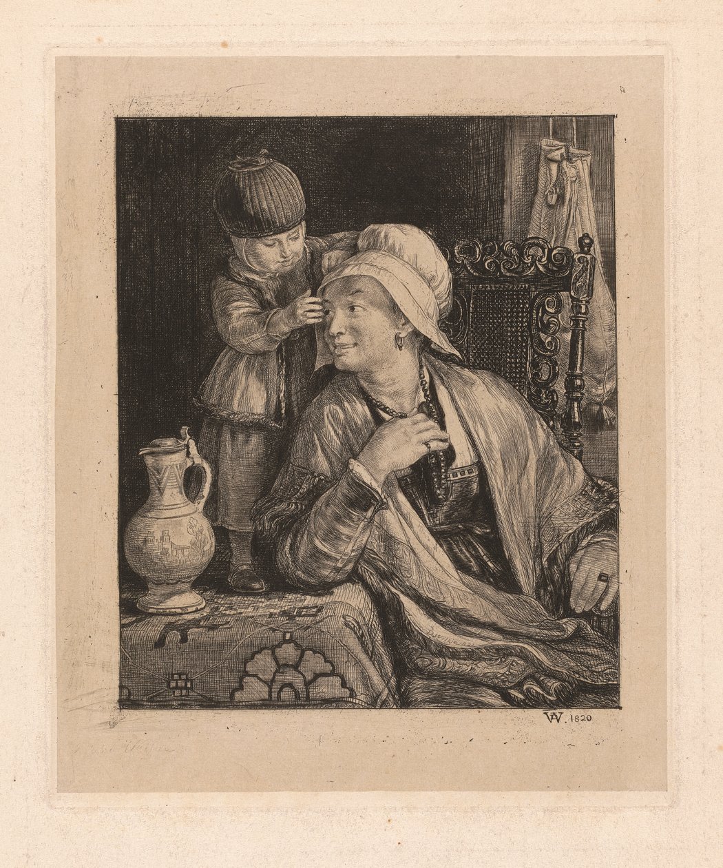Mor og barn av Sir David Wilkie