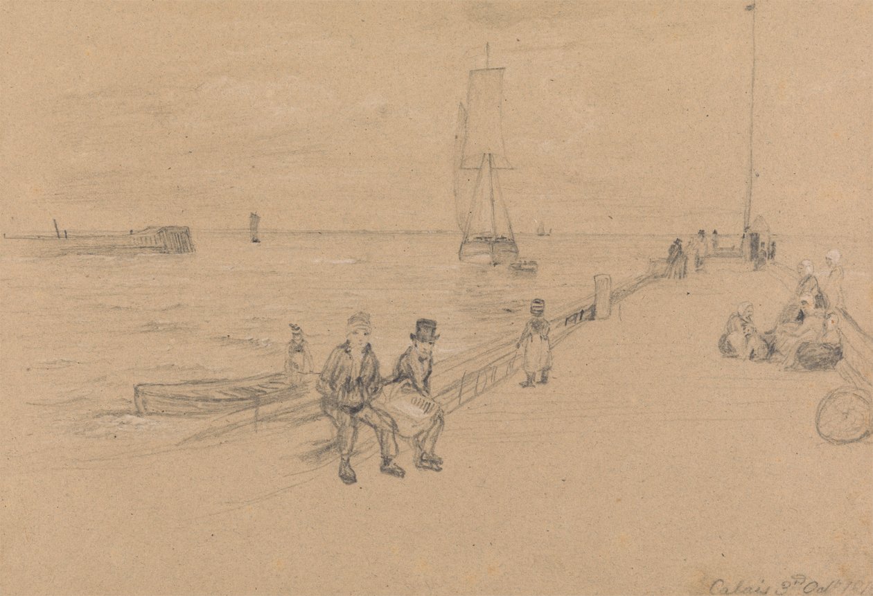 På brygga, Calais av Sir David Wilkie