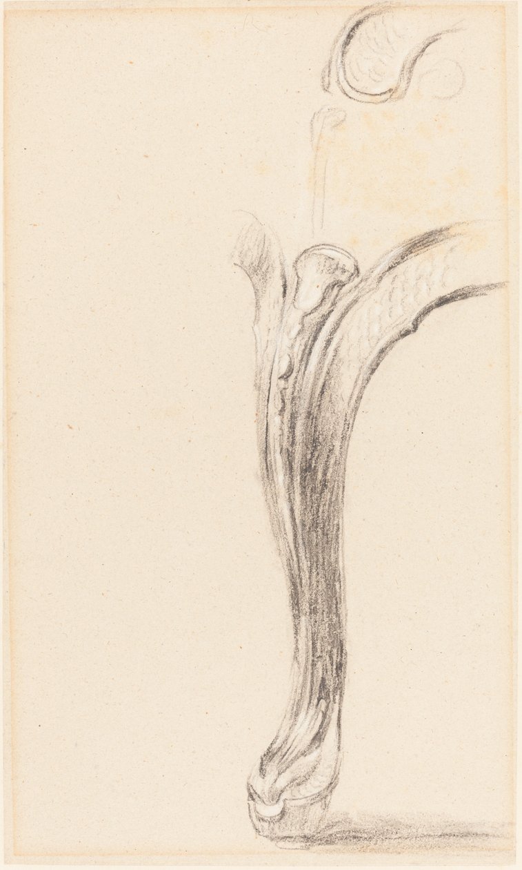 Studie av et stolben av Sir David Wilkie