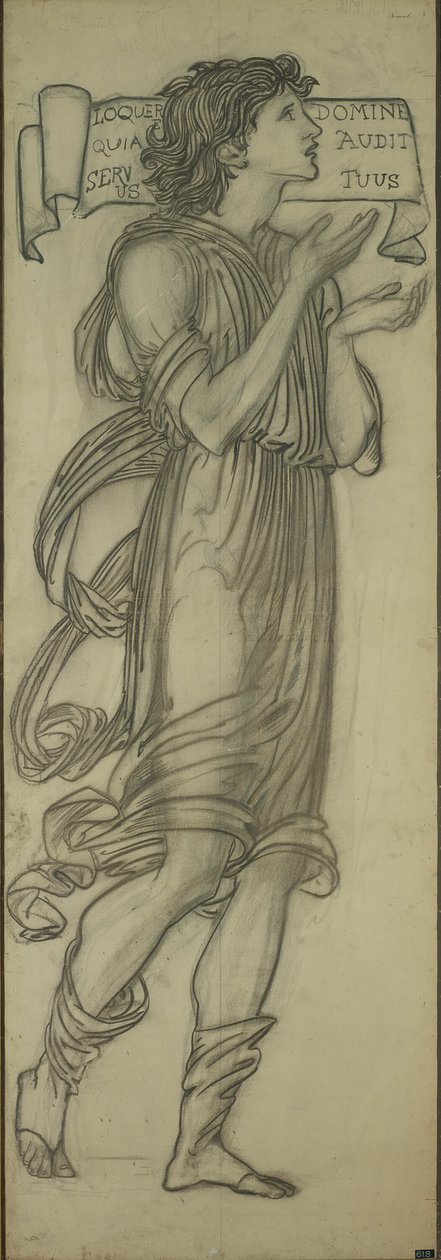 Samuel (Tegneserie for Lady Chapel østvindu) av Sir Edward Burne Jones