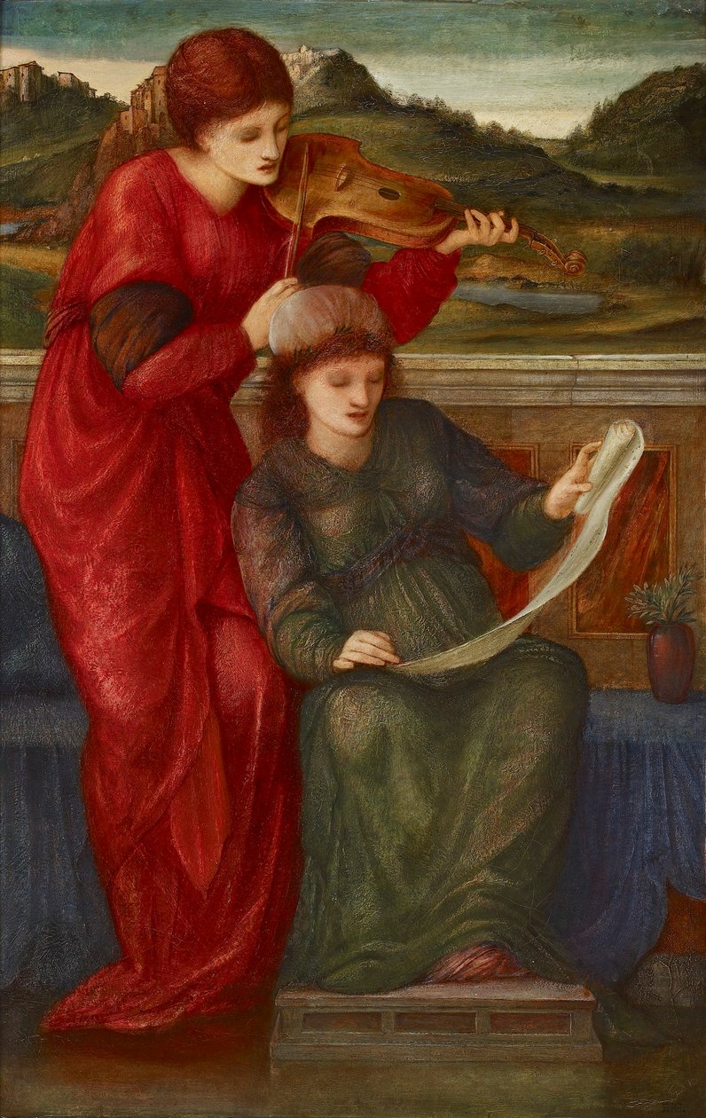 Musikk, 1877 av Sir Edward Coley Burne Jones