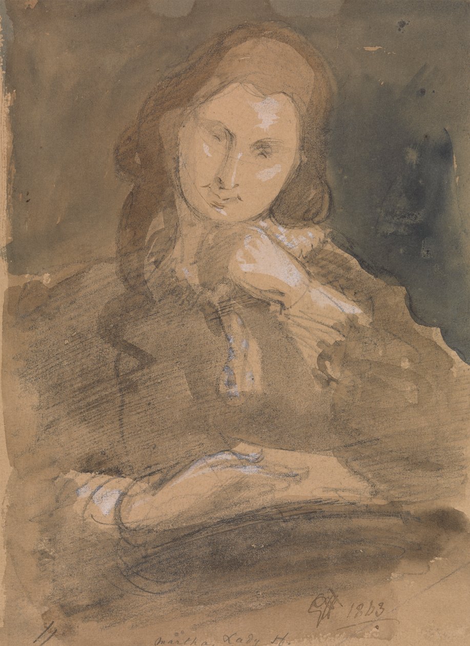 Portrettstudie av Martha, Lady Hayter av Sir George Hayter