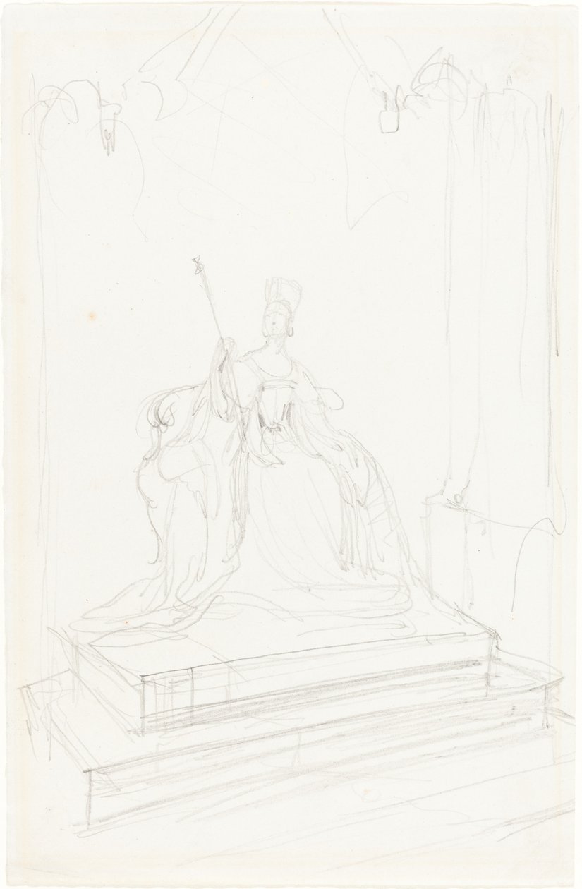 Studie for "Queen Victoria" av Sir George Hayter