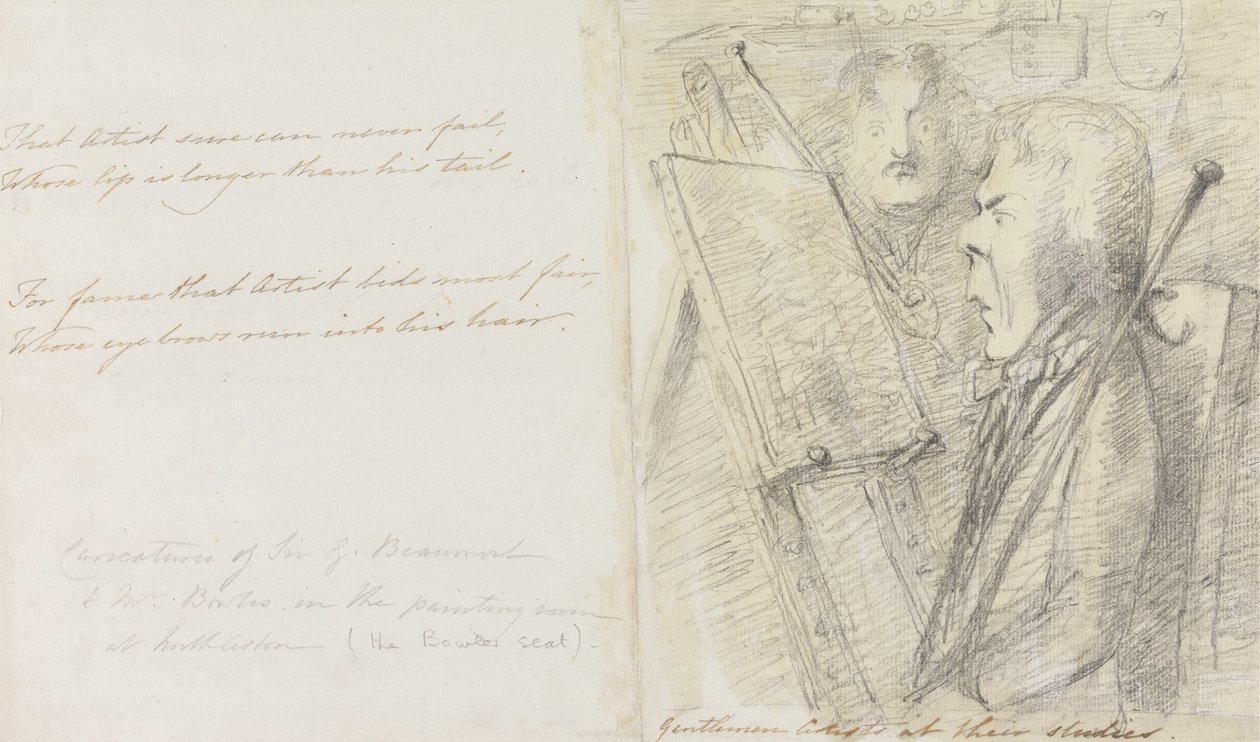 Gentlemen Kunstnere ved sine studier av Sir George Howland Beaumont seventh Baronet