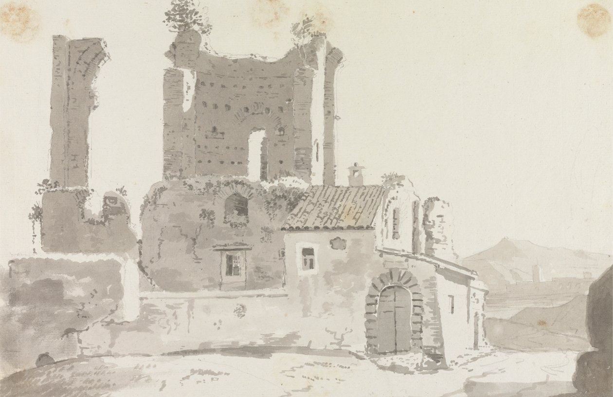 Ruiner utenfor Roma av Sir George Howland Beaumont seventh Baronet