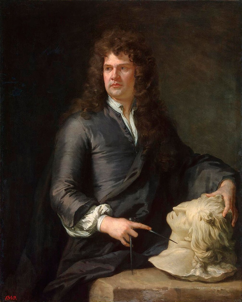 Portrett av treskjæreren Grinling Gibbons