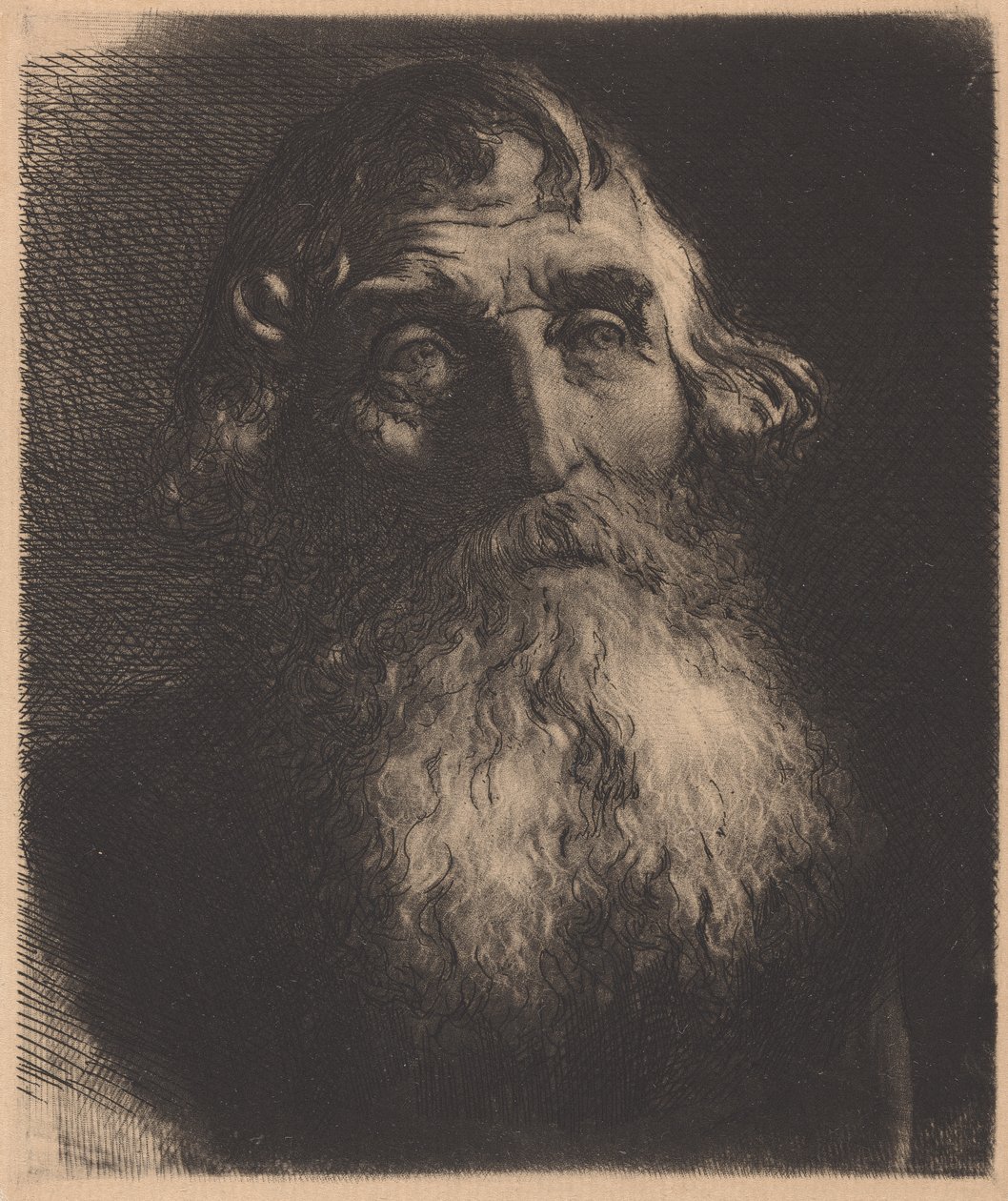 Gammel mann av Sir Hubert von Herkomer