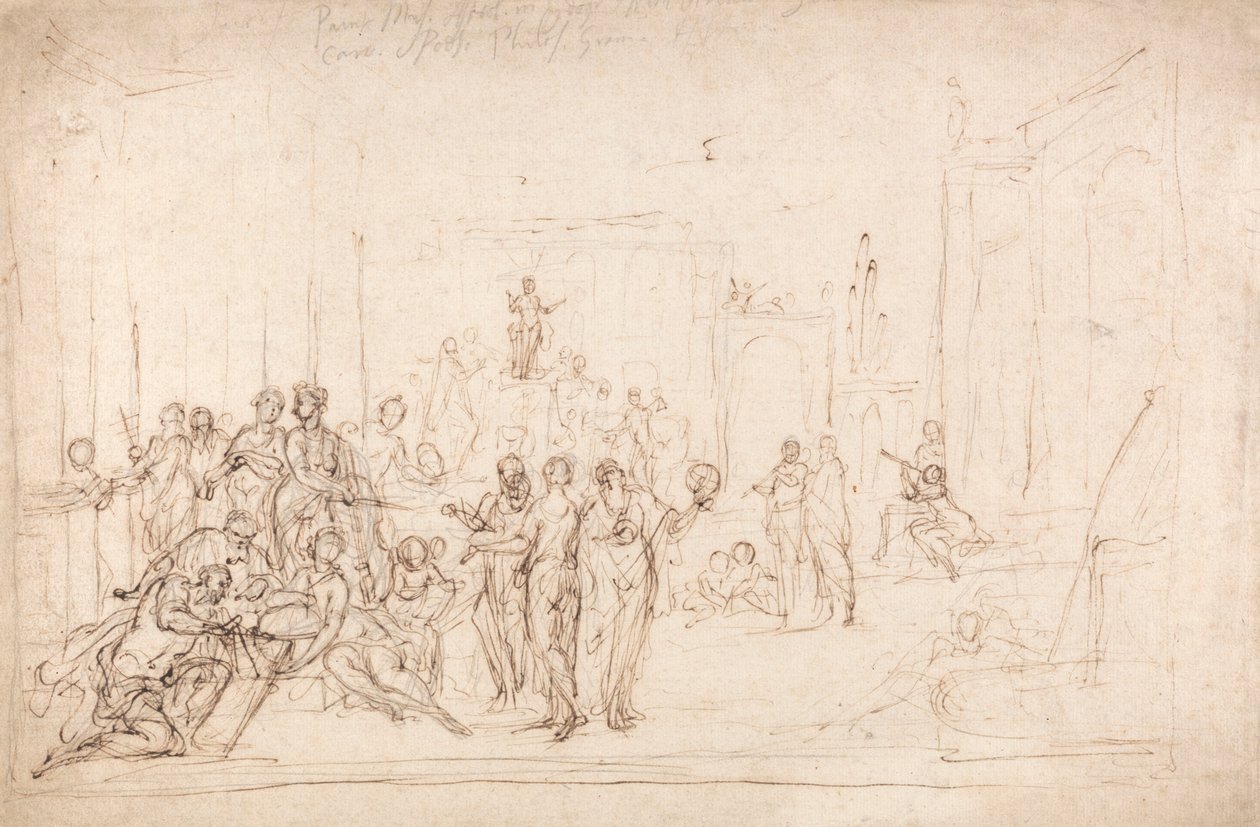Apollo og musene av Sir James Thornhill