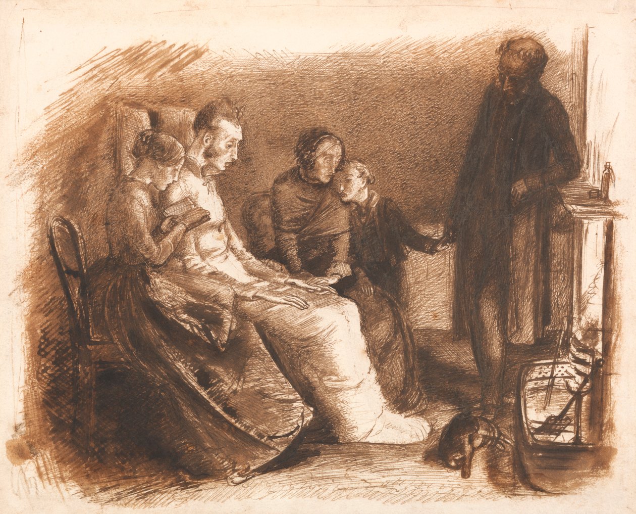 Den døende mannen av Sir John Everett Millais