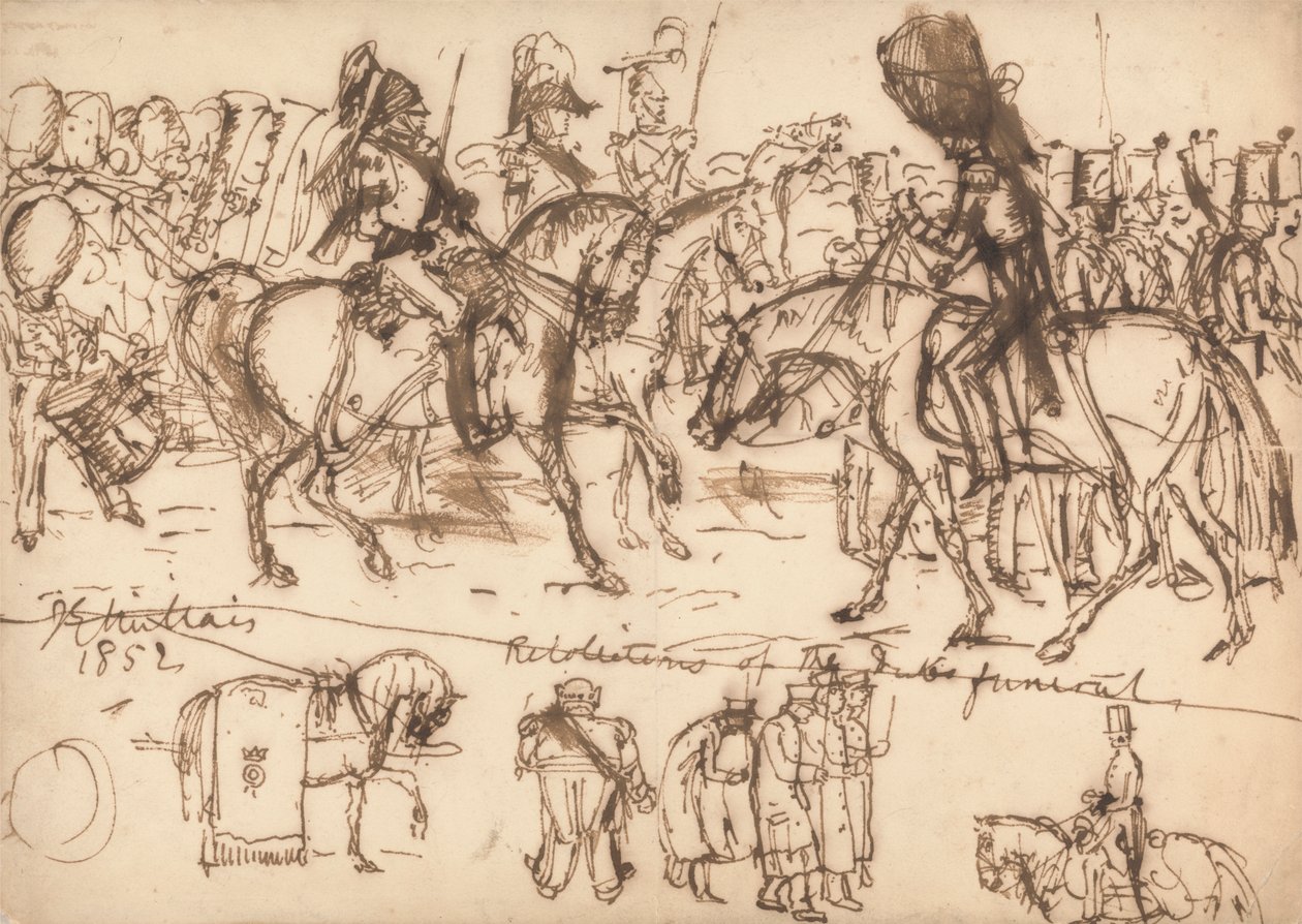 Begravelsen til hertugen av Wellington av Sir John Everett Millais