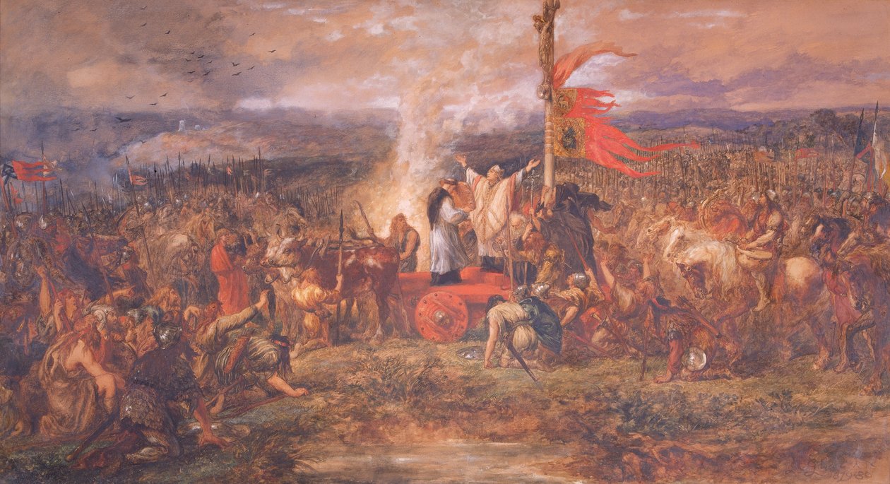 Battle of the Standard, Northallerton, Yorkshire, 22. august 1138, 1880. av Sir John Gilbert