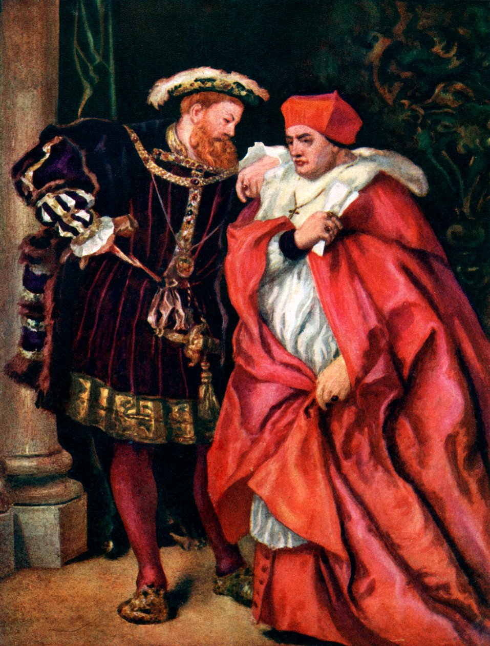 Henry VIII og kardinal Wolsey, c1888, c1920 av Sir John Gilbert