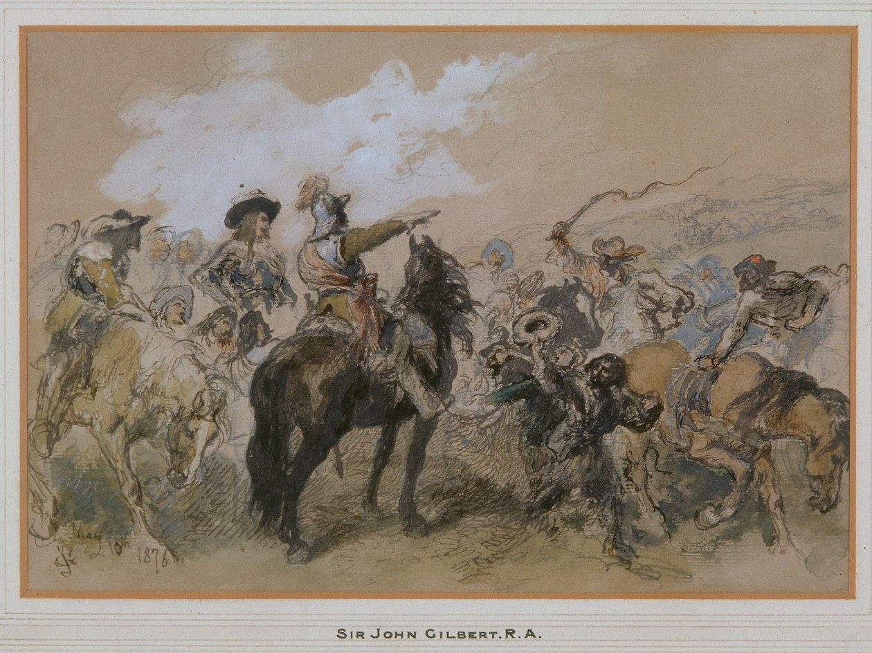 Ryttere på Charles I's tid, 1876 av Sir John Gilbert
