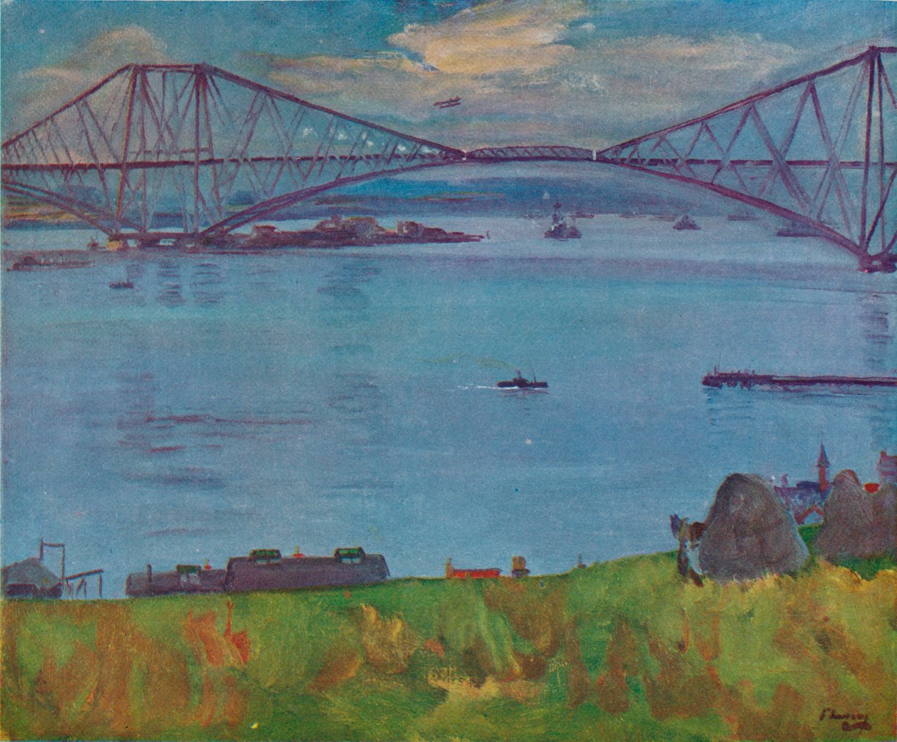 The Forth Bridge, 1914, 1918 av Sir John Lavery