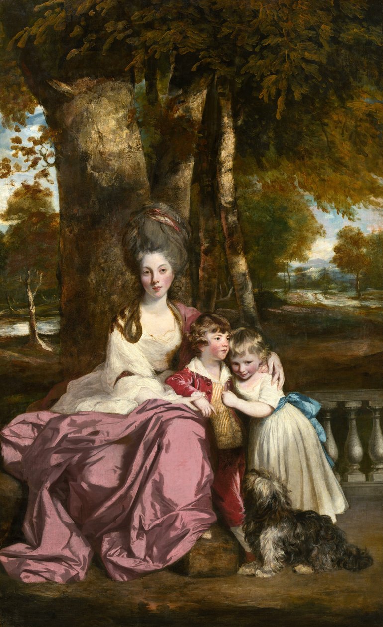 Lady Elizabeth Delmé og hennes barn, 1777-1779. av Sir Joshua Reynolds